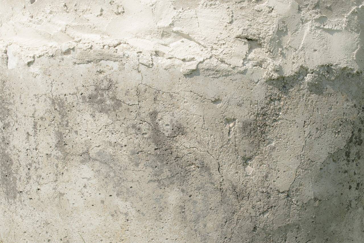 Close-up of a rough concrete and mortar surface